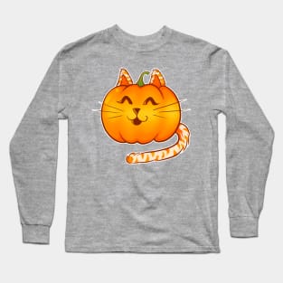 Pumpkin Kitty Long Sleeve T-Shirt